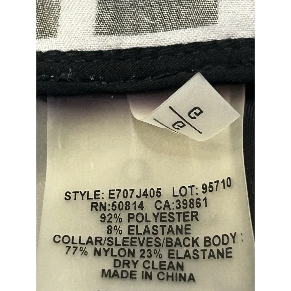 Ellie Tamara Open Jacket Large Cardigan Style E707J405 windowpane w overlay